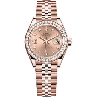 Rolex Lady-Datejust 28 Rose Gold / Diamond / Rose - Diamond / Jubilee 279135RBR-0030