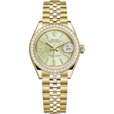 Rolex Lady-Datejust 28 Yellow Gold Diamond / Jubilee / Linden Diamonds 279138rbr-0004
