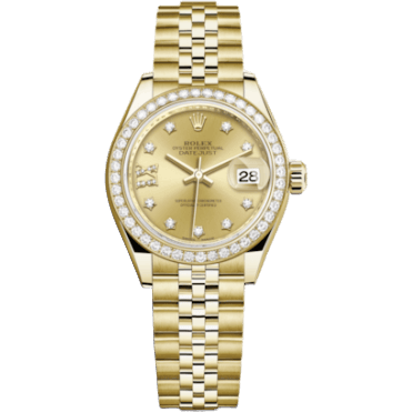 Rolex Lady-Datejust 28 Yellow Gold Diamond / Jubilee / Champagne Diamonds 279138RBR-0007