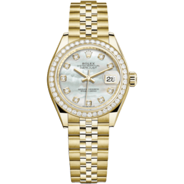 Rolex Lady-Datejust 28 Yellow Gold Diamond / Jubilee / MOP 279138RBR-0016