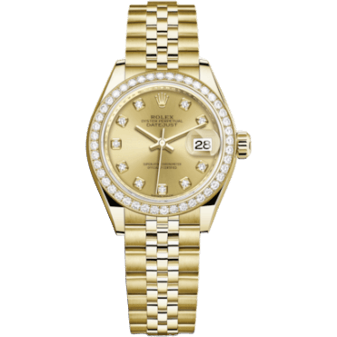 Rolex Lady-Datejust 28 Yellow Gold Diamond / Jubilee / Champagne Diamond 279138rbr-0024