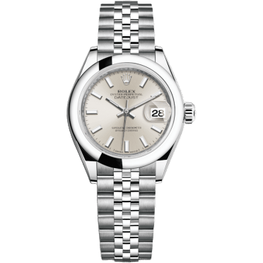 Rolex Lady-Datejust 28 Stainless Steel Domed / Silver / Jubilee 279160-0005