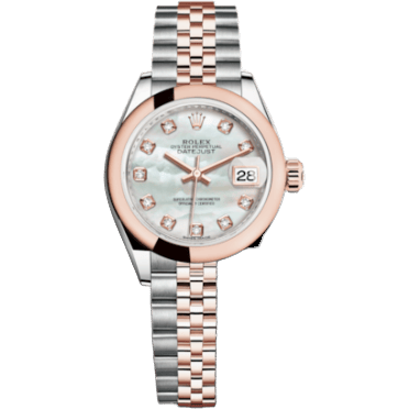 Rolex Lady-Datejust 28 Rolesor Rose Domed / Jubilee / MOP 279161-0013
