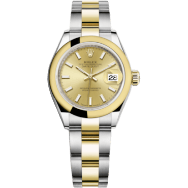 Rolex Lady-Datejust 28 Rolesor Yellow Domed / Oyster / Champagne 279163-0002