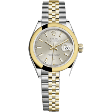 Rolex Lady-Datejust 28 Rolesor Yellow Domed / Jubilee / Silver 279163-0019