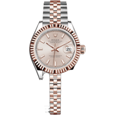 Rolex Lady-Datejust 28 Rolesor Rose Fluted / Jubilee / Sundust 279171-0001