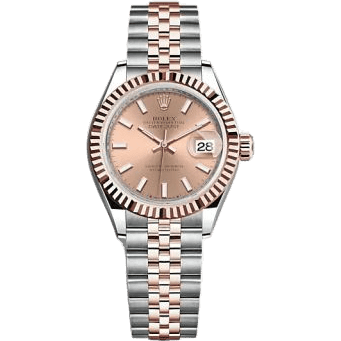 Rolex Lady-Datejust 28 Stainless Steel / Rose Gold / Fluted / Rose / Jubilee 279171-0023