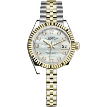 Rolex Lady-Datejust 28 Rolesor Yellow Fluted / Jubilee / MOP 279173-0013