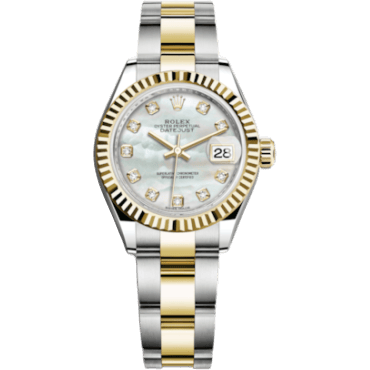 Rolex Lady-Datejust 28 Rolesor Yellow Fluted / Oyster / MOP 279173-0014