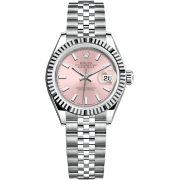 Rolex Lady-Datejust 28 Stainless Steel Fluted / Pink / Jubilee 279174-0001