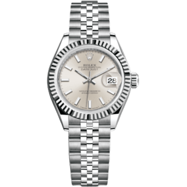 Rolex Lady-Datejust 28 Stainless Steel Fluted / Silver / Jubilee 279174-0005