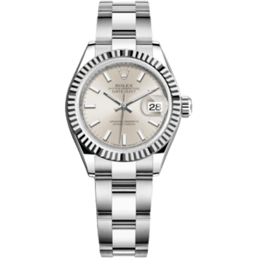 Rolex Lady-Datejust 28 Stainless Steel Fluted / Silver / Oyster 279174-0006
