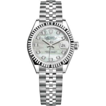 Rolex Lady-Datejust 28 Stainless Steel Fluted / MOP / Jubilee 279174-0009