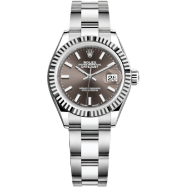 Rolex Lady-Datejust 28 Stainless Steel Fluted / Grey / Oyster 279174-0012