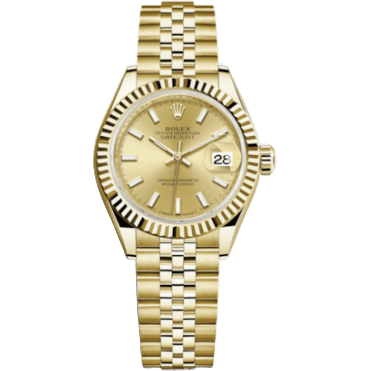 Rolex Lady-Datejust 28 Yellow Gold Fluted / Jubilee / Champagne 279178-0003