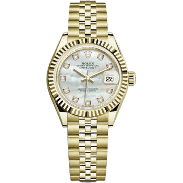 Rolex Lady-Datejust 28 Yellow Gold Fluted / Jubilee / MOP 279178-0026
