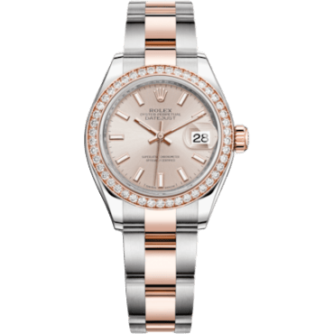 Rolex Lady-Datejust 28 Rolesor Rose Diamond / Oyster / Sundust 279381rbr-0002