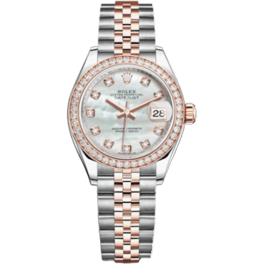 Rolex Lady-Datejust 28 Rolesor Rose Diamond / Jubilee / MOP 279381rbr-0013
