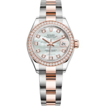Rolex Lady-Datejust 28 Rolesor Everose Diamond / Oyster / MOP 279381RBR-0014