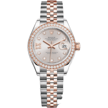 Rolex Lady-Datejust 28 Rolesor Rose Diamond / Jubilee / Sundust Diamond 279381rbr-0019