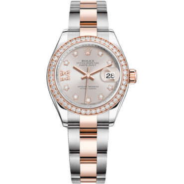 Rolex Lady-Datejust 28 Rolesor Rose Diamond / Oyster / Sundust Diamond 279381rbr-0020
