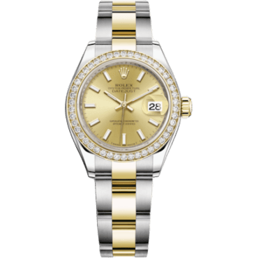 Rolex Lady-Datejust 28 Rolesor Yellow Diamond / Oyster / Champagne 279383RBR-0002