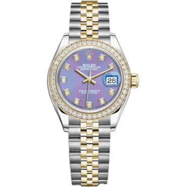Rolex Lady-Datejust 28 Rolesor Yellow Diamond / Jubilee / Lavender Diamond 279383rbr-0015