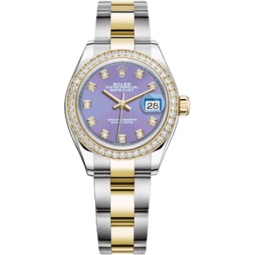 Rolex Lady-Datejust 28 Rolesor Yellow Diamond / Oyster / Lavender Diamond 279383rbr-0016