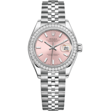Rolex Lady-Datejust 28 Stainless Steel / Diamond / Pink / Jubilee 279384RBR-0001