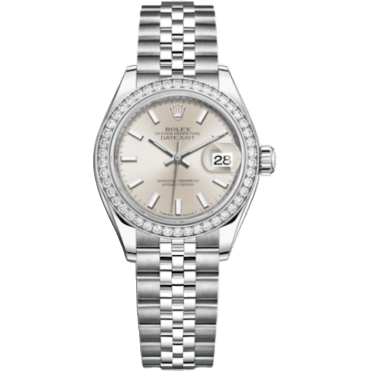 Rolex Lady-Datejust 28 Stainless Steel / Diamond / Silver / Jubilee 279384RBR-0007