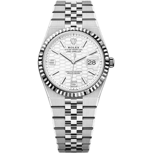 Land-Dweller 36 Oystersteel - White Gold / White / Flat Jubilee