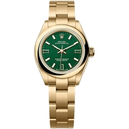 Oyster Perpetual 28 Yellow Gold / Green