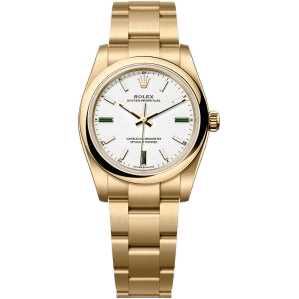 Oyster Perpetual 34 Yellow Gold / White