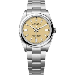 Oyster Perpetual 36 Stainless Steel / Beige