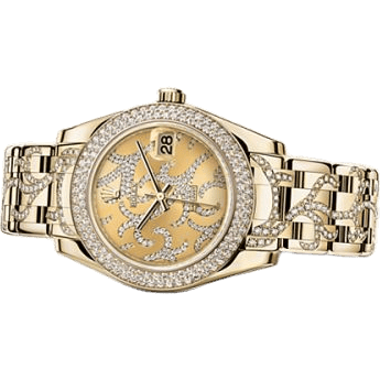 Datejust Pearlmaster 34 Yellow Gold Diamond Flammee