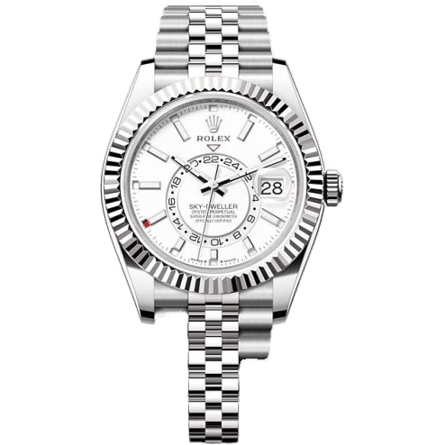 Sky-Dweller Stainless Steel - White Gold / White / Jubilee