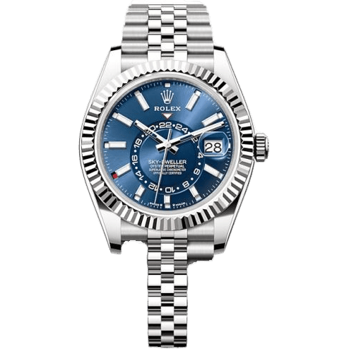 Sky-Dweller Stainless Steel - White Gold / Blue / Jubilee