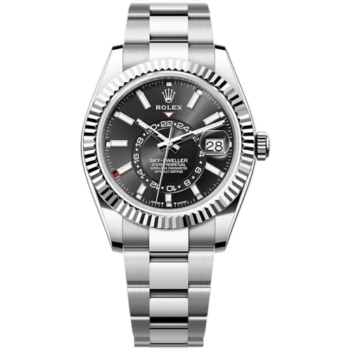 Sky-Dweller Stainless Steel - White Gold / Black / Oyster