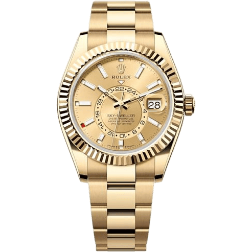 Sky-Dweller Yellow Gold / Champagne / Oyster
