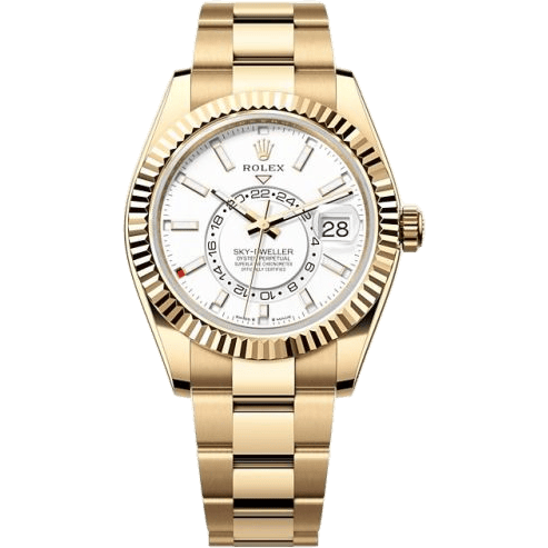 Sky-Dweller Yellow Gold / White / Oyster