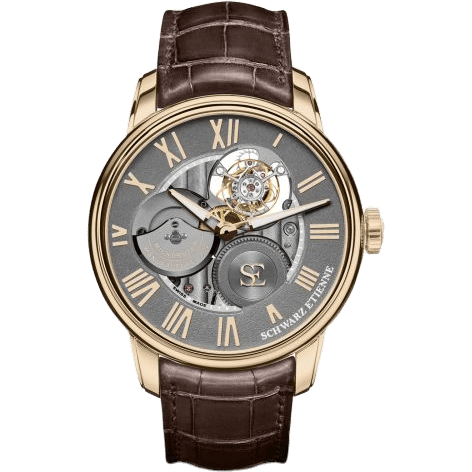 Schwarz Etienne La Chaux-de-Fonds Flying Tourbillon Red Gold / Grey WCF09TSE06RB21AA
