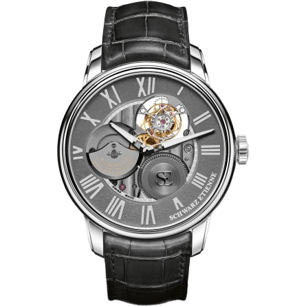 Schwarz Etienne La Chaux-de-Fonds Flying Tourbillon White Gold / Grey WCF09TSE06WG04AA