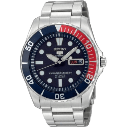 5 Sports Stainless Steel / Blue / Pepsi / Bracelet