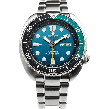 Prospex Diver Turtle Stainless Steel / Green / Bracelet