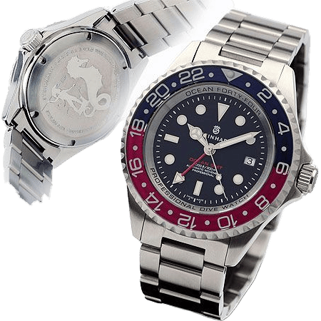 Ocean 44 GMT Blue - Red