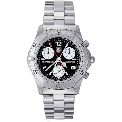 2000 Chronograph Stainless Steel / Black /