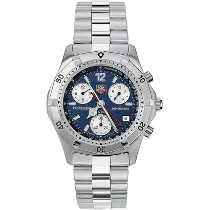 2000 Chronograph Stainless Steel / Blue / Bracelet