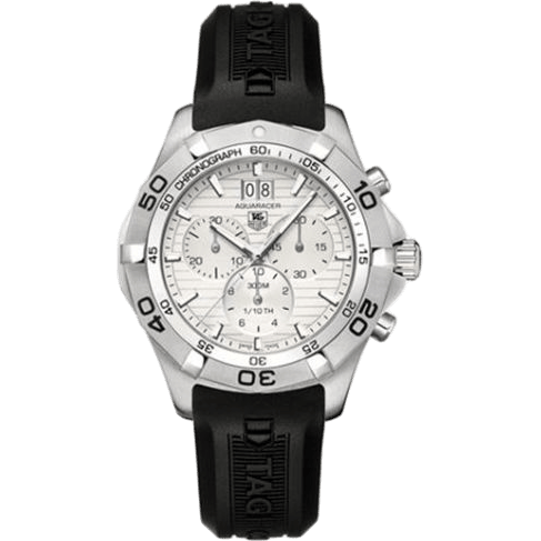 TAG Heuer Aquaracer 300M Quartz Chronograph 43 Stainless Steel / Silver / Rubber CAF101F.FT8011