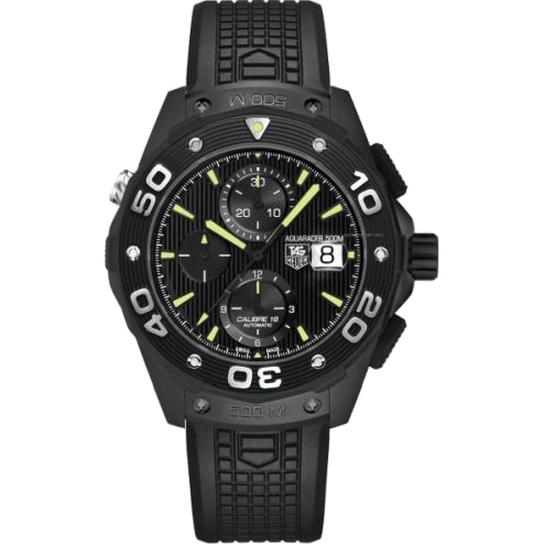 TAG Heuer Aquaracer 500M Calibre 16 44 Titanium PVD / Black / Rubber CAJ2180.FT6023