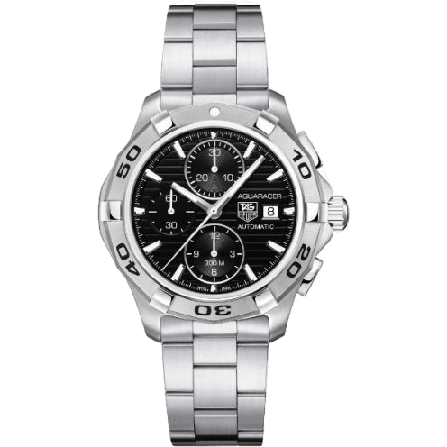 Aquaracer 300M Calibre 16 42 Stainless Steel / Black / Bracelet
